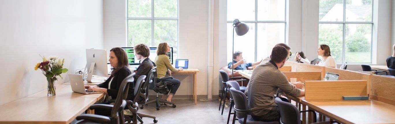 Interior of Hatch Coworking space in Asheville