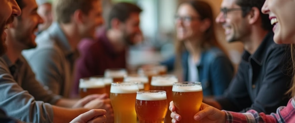 People at at Asheville Brewery