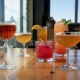 Cocktails at a Rooftop Bar in Asheville